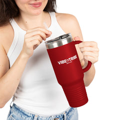 Vibe Tribe Insulated Travel Mug - 40oz with Straw
