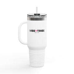 Vibe Tribe Insulated Travel Mug - 40oz with Straw