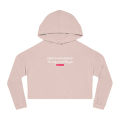 Mantra Women's Cropped Hoodie